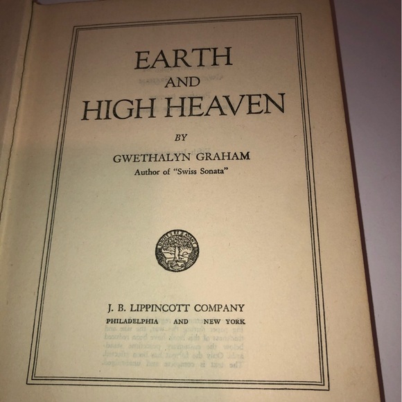 Earth and High Heaven Book by Gwethalyn Graham -Canadian author- 1944 - - Picture 3 of 8